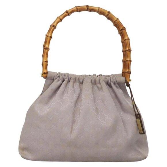 GUCCI GG Canvas Hand Bag Purple Gold 92708 - Picture 3 of 15